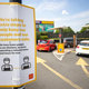 A McDonald’s in Northern Ireland after coronavirus lockdown rules were eased in June